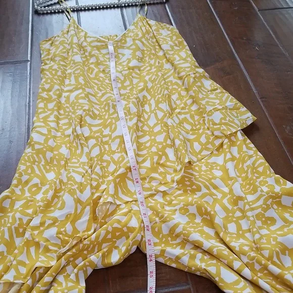 Maeve Anthropologie Goldenrod Spaghetti Strap Sleeveless Pant Jumpsuit Size 8 - Picture 5 of 10